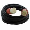 Ac Works 75ft SOOW 10/5 NEMA L21-30 30A 3-Phase 120/208V Industrial Rubber Extension Cord L2130PR-075